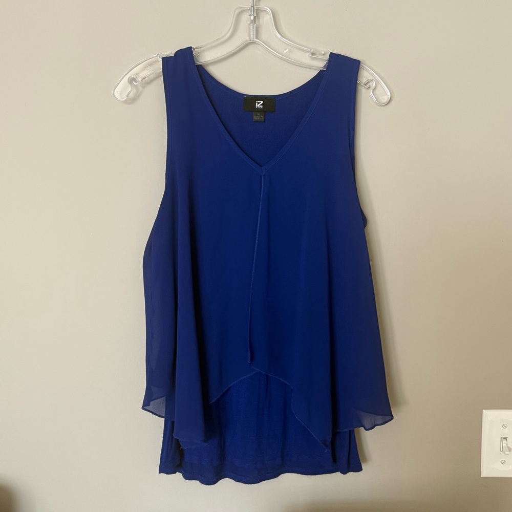 Iz Byer Royal Blue Sleeveless Top Size M